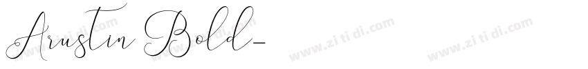 Arustin Bold字体转换